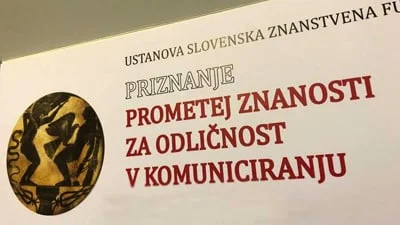 Prometej znanosti za odličnost v komuniciranju